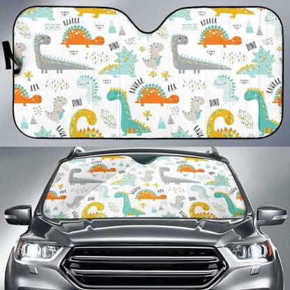 Cute Funny Kids Dinosaurs Pattern Car Auto Sun Shades