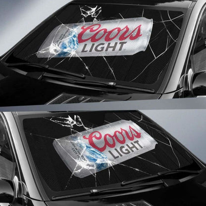 Coors Light Auto Sun Shade Car Sun Visor Funny Beer Lover
