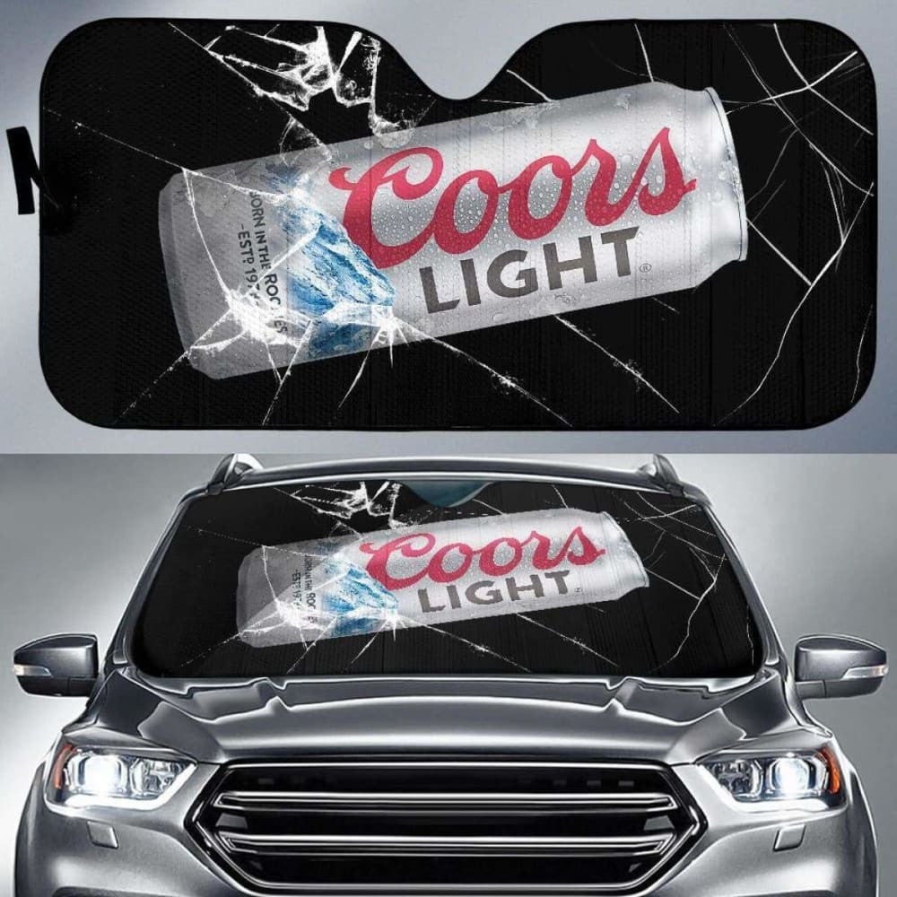 Coors Light Auto Sun Shade Car Sun Visor Funny Beer Lover