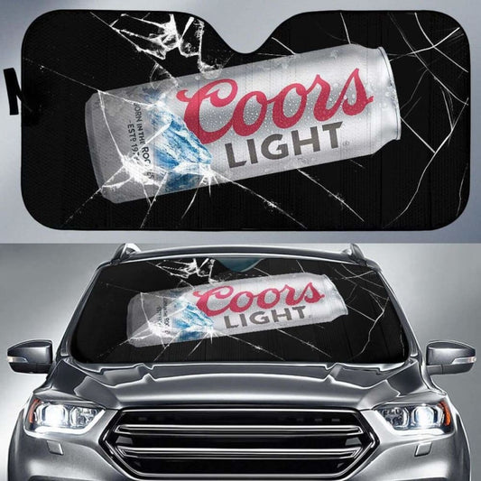 Coors Light Auto Sun Shade Car Sun Visor Funny Beer Lover