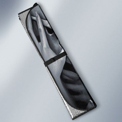 The Lovers King And Queen Kissing Skulls Skeletons Car Auto Sun Shades