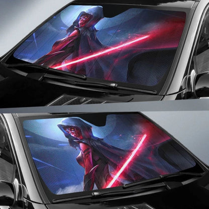 Darth Maul Star Wars Lightsaber Car Auto Sun Shade