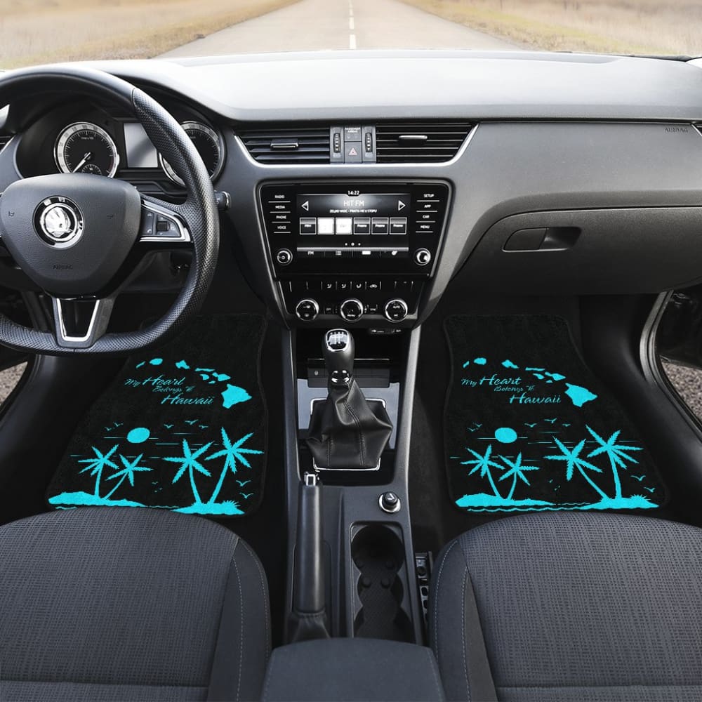 My Heart Belongs To Hawaii Car Floor Mats
