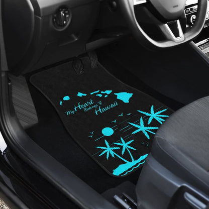 My Heart Belongs To Hawaii Car Floor Mats