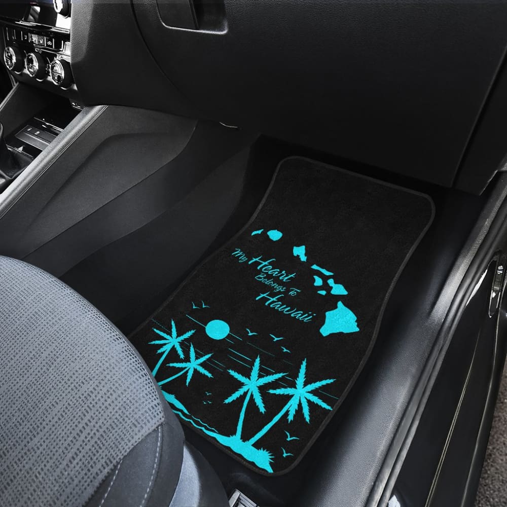 My Heart Belongs To Hawaii Car Floor Mats