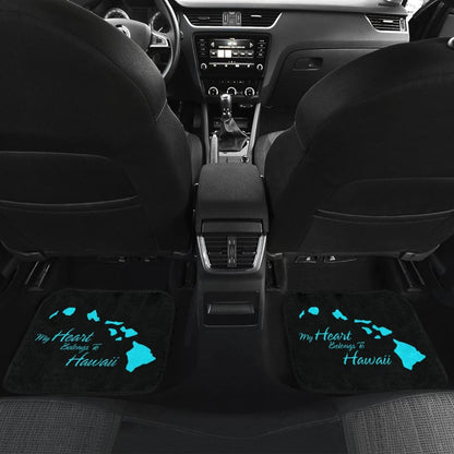 My Heart Belongs To Hawaii Car Floor Mats