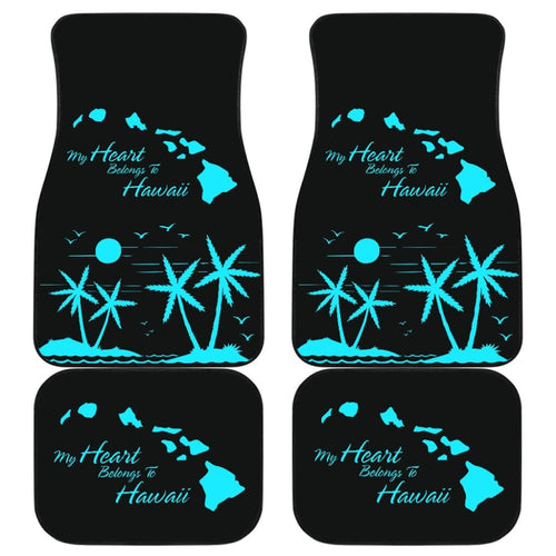 My Heart Belongs To Hawaii Car Floor Mats