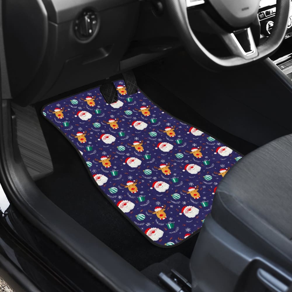 Christmas Santa Claus Reindeer Car Floor Mats