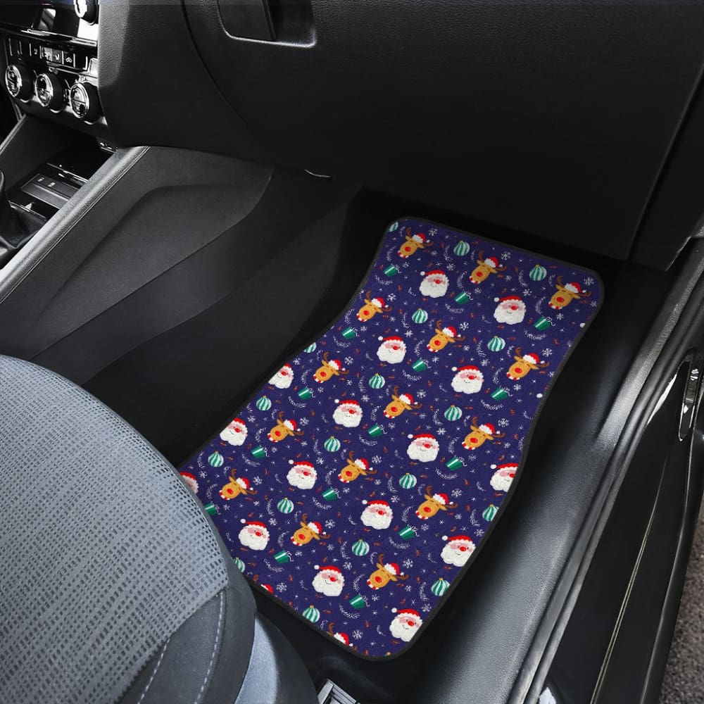 Christmas Santa Claus Reindeer Car Floor Mats