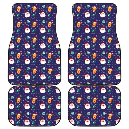 Christmas Santa Claus Reindeer Car Floor Mats