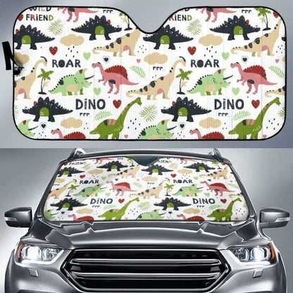 Cute Dinosaurs Pattern Car Auto Sun Shades