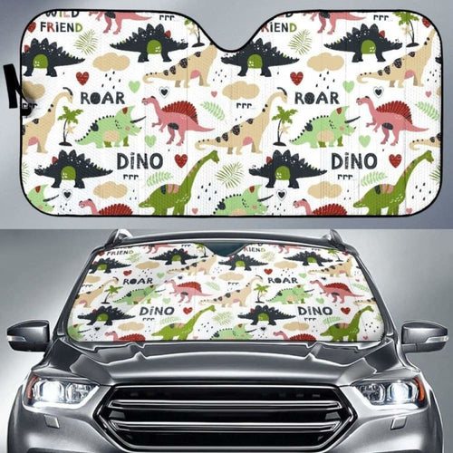 Cute Dinosaurs Pattern Car Auto Sun Shades
