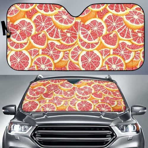 Tropical Grapefruit Pattern Car Auto Sun Shades