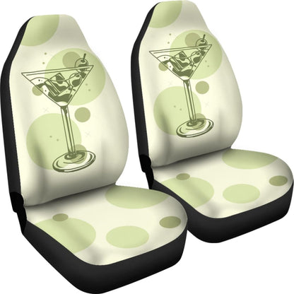 Amazing Vintage Cocktail Bartender Car Seat Covers
