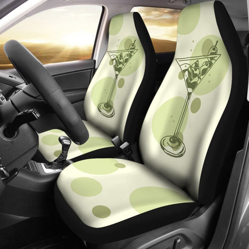 Amazing Vintage Cocktail Bartender Car Seat Covers