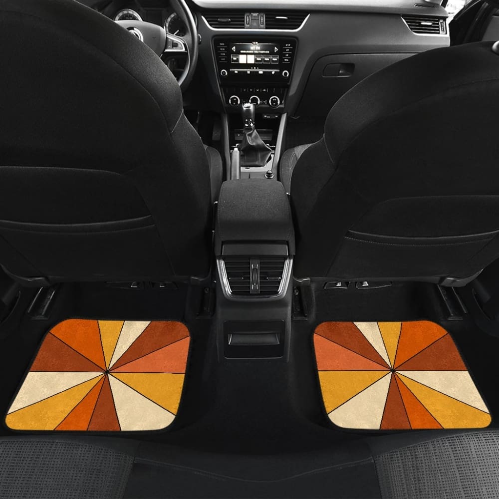 Retro Mirror Car Floor Mats