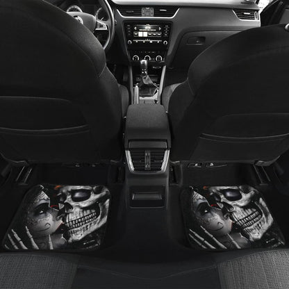 Calavera Sugar Skull King And Queen Kissing Car Floor Mats
