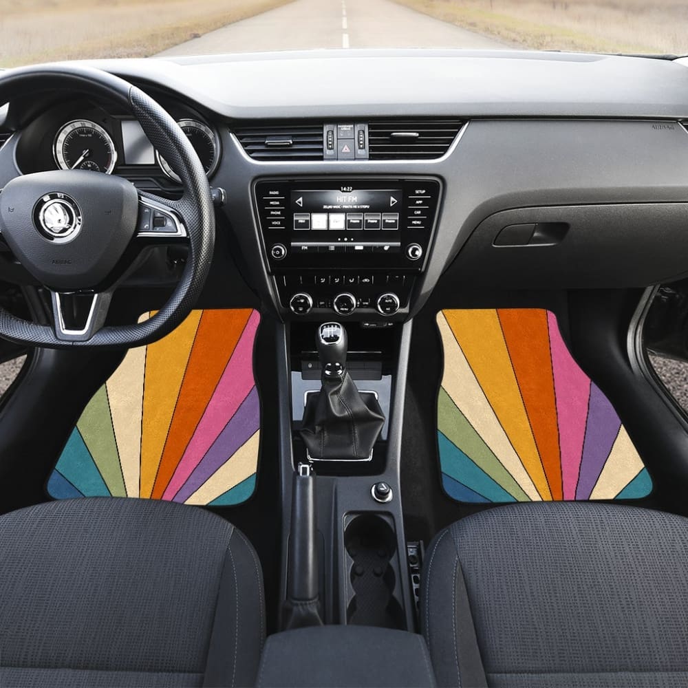 Retro Stripes Car Floor Mats