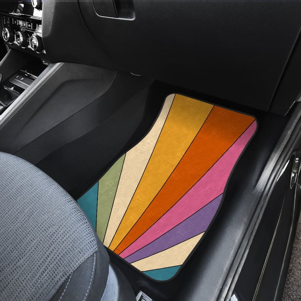 Retro Stripes Car Floor Mats