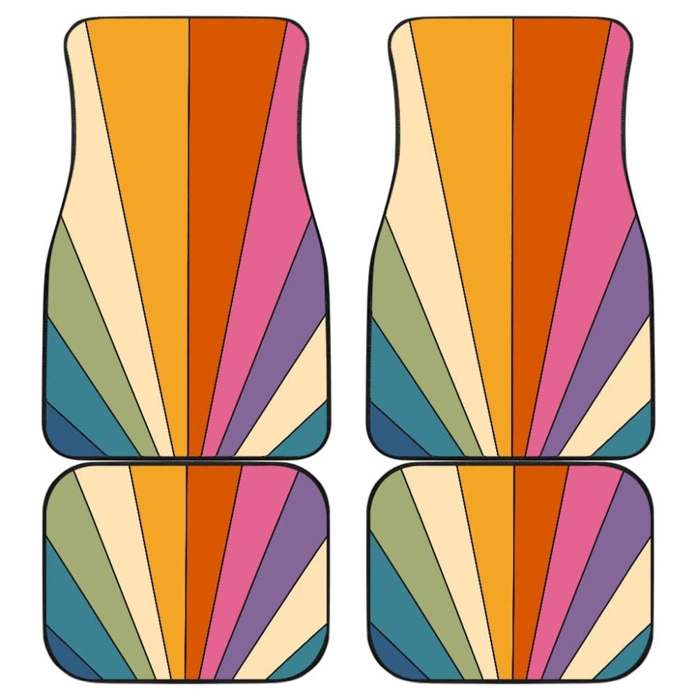 Retro Stripes Car Floor Mats