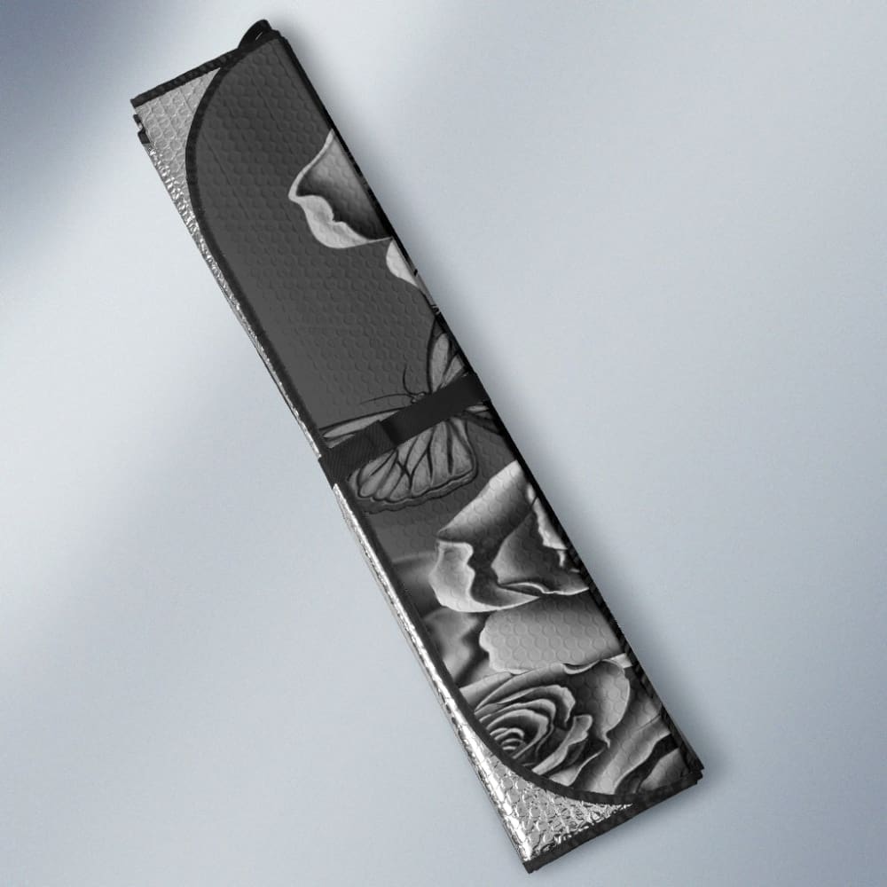 Calavera Fresh Look Design # Auto Sun Shade (Vintage Retro)