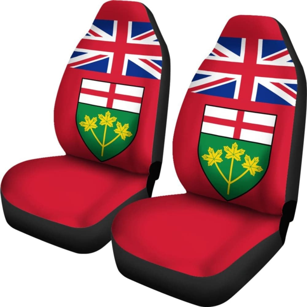 Canada Ontario Flag Car Seat Covers