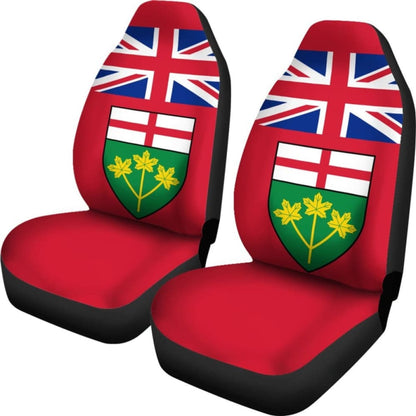Canada Ontario Flag Car Seat Covers