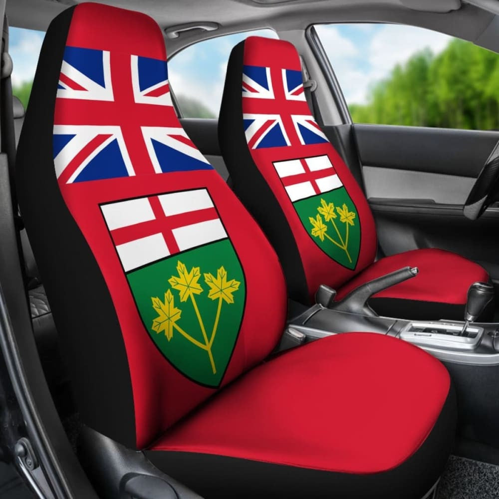 Canada Ontario Flag Car Seat Covers