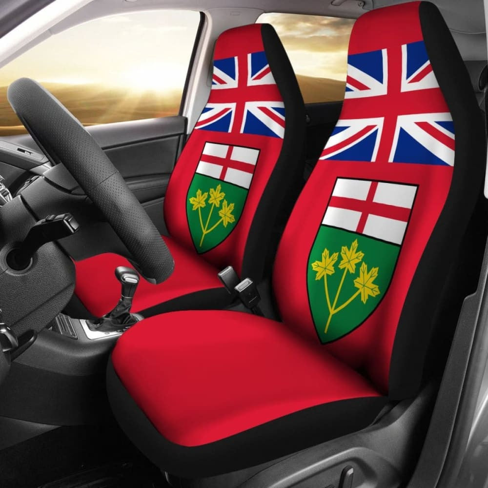 Canada Ontario Flag Car Seat Covers