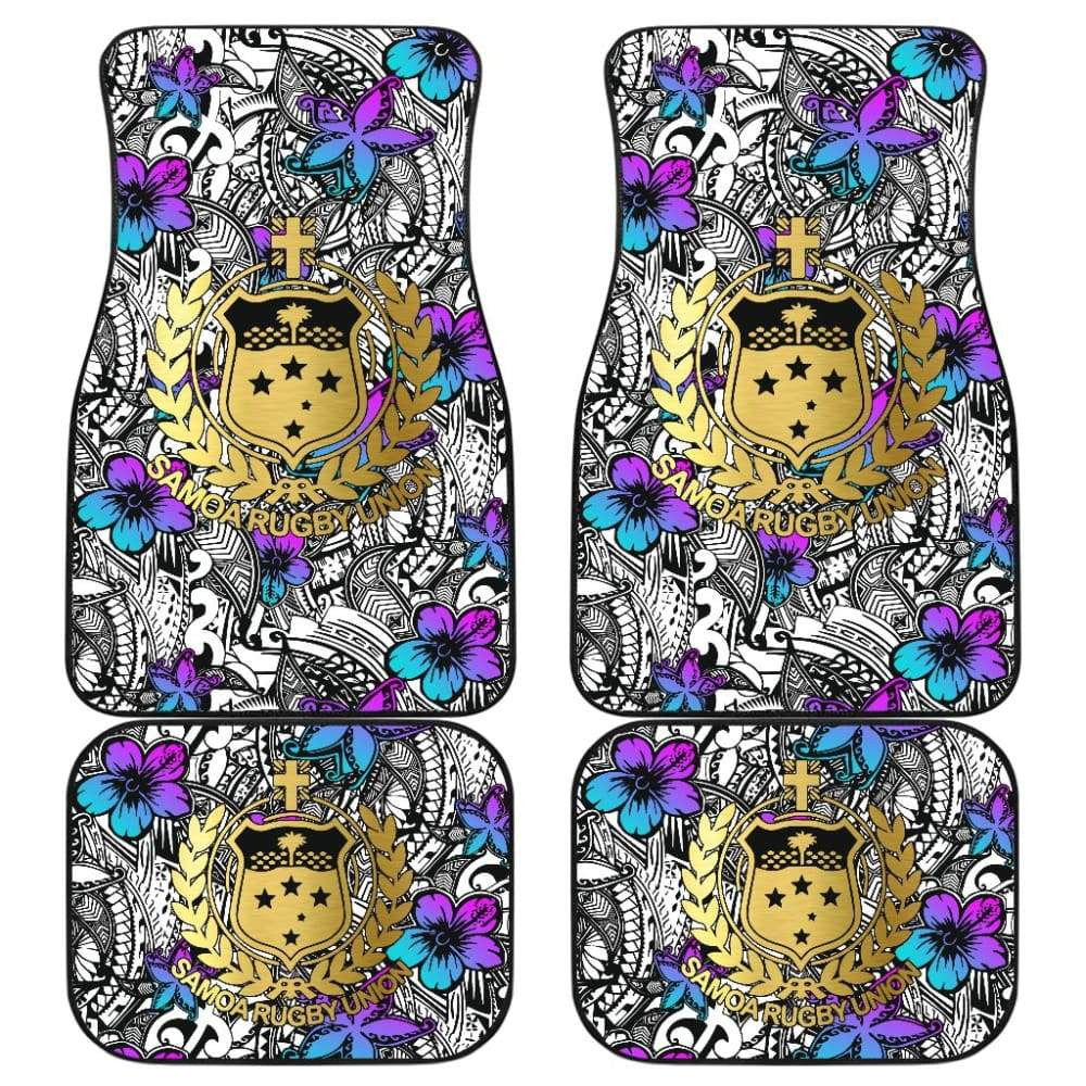 American Samoa Car Floor Mats Hibiscus The Flowers Of Ocean