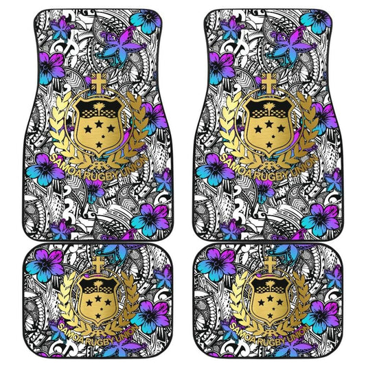 American Samoa Car Floor Mats Hibiscus The Flowers Of Ocean