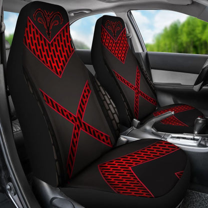 Amazing Black And Red Dodge Ram Car Seat Covers Custom