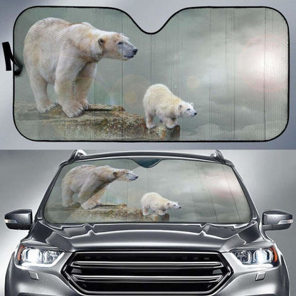 Polar Bears Polar Bear CubK Car Sun Shade