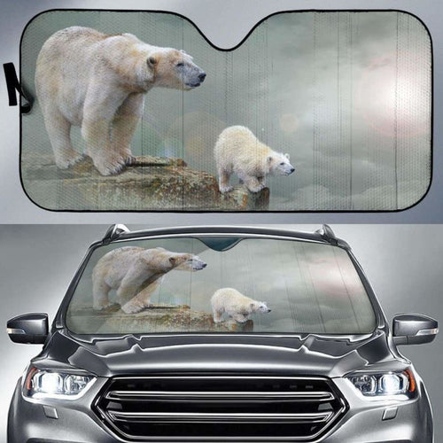 Polar Bears Polar Bear CubK Car Sun Shade