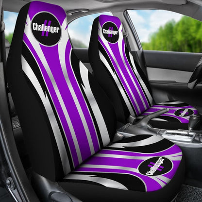 Printing Purple Dodge Challenger Car Seat Covers