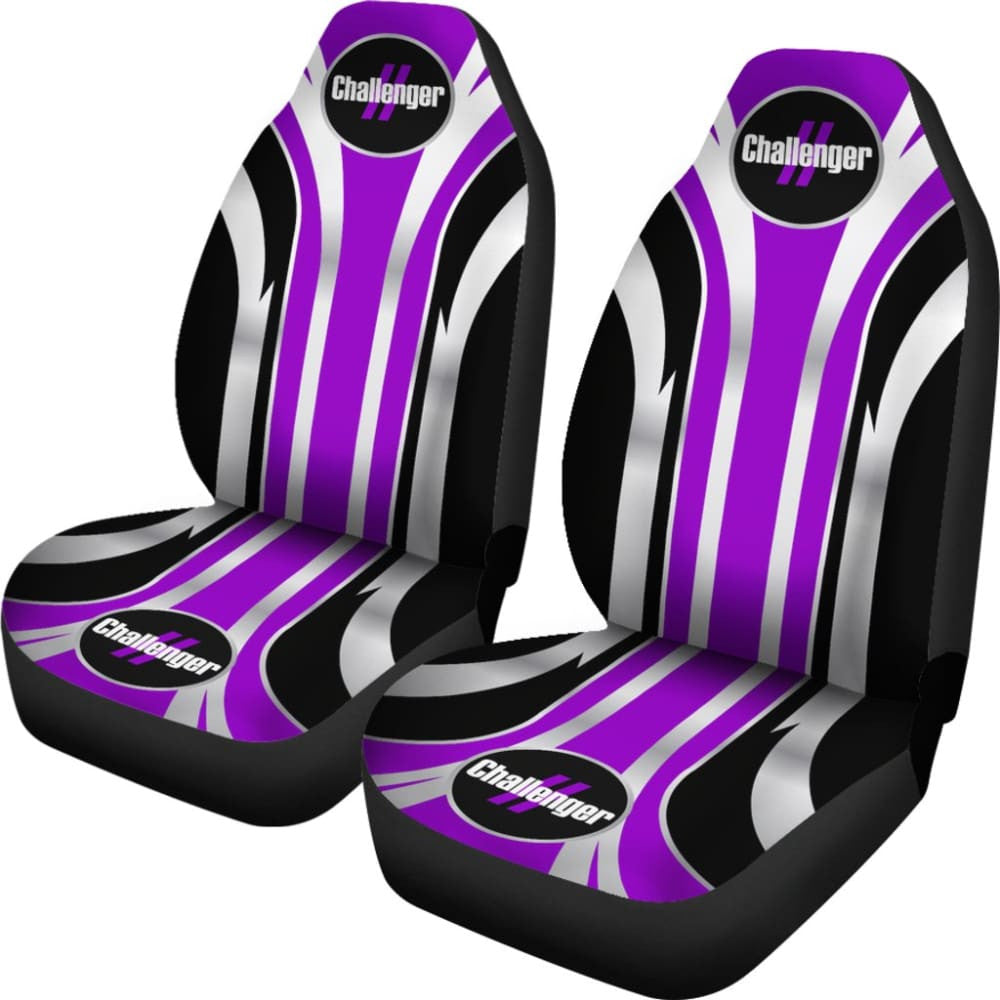 Printing Purple Dodge Challenger Car Seat Covers