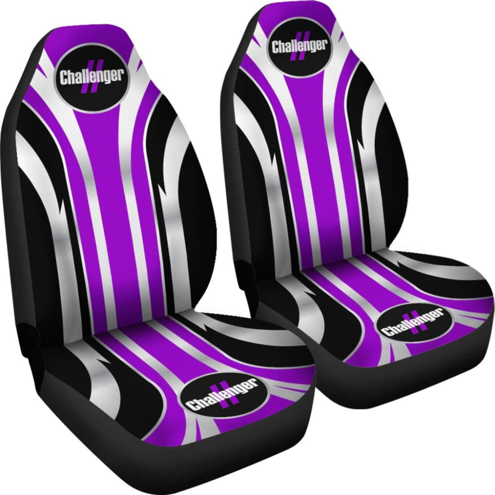 Printing Purple Dodge Challenger Car Seat Covers