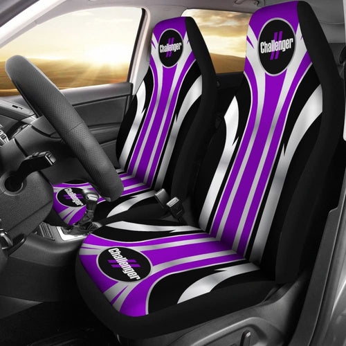 Printing Purple Dodge Challenger Car Seat Covers