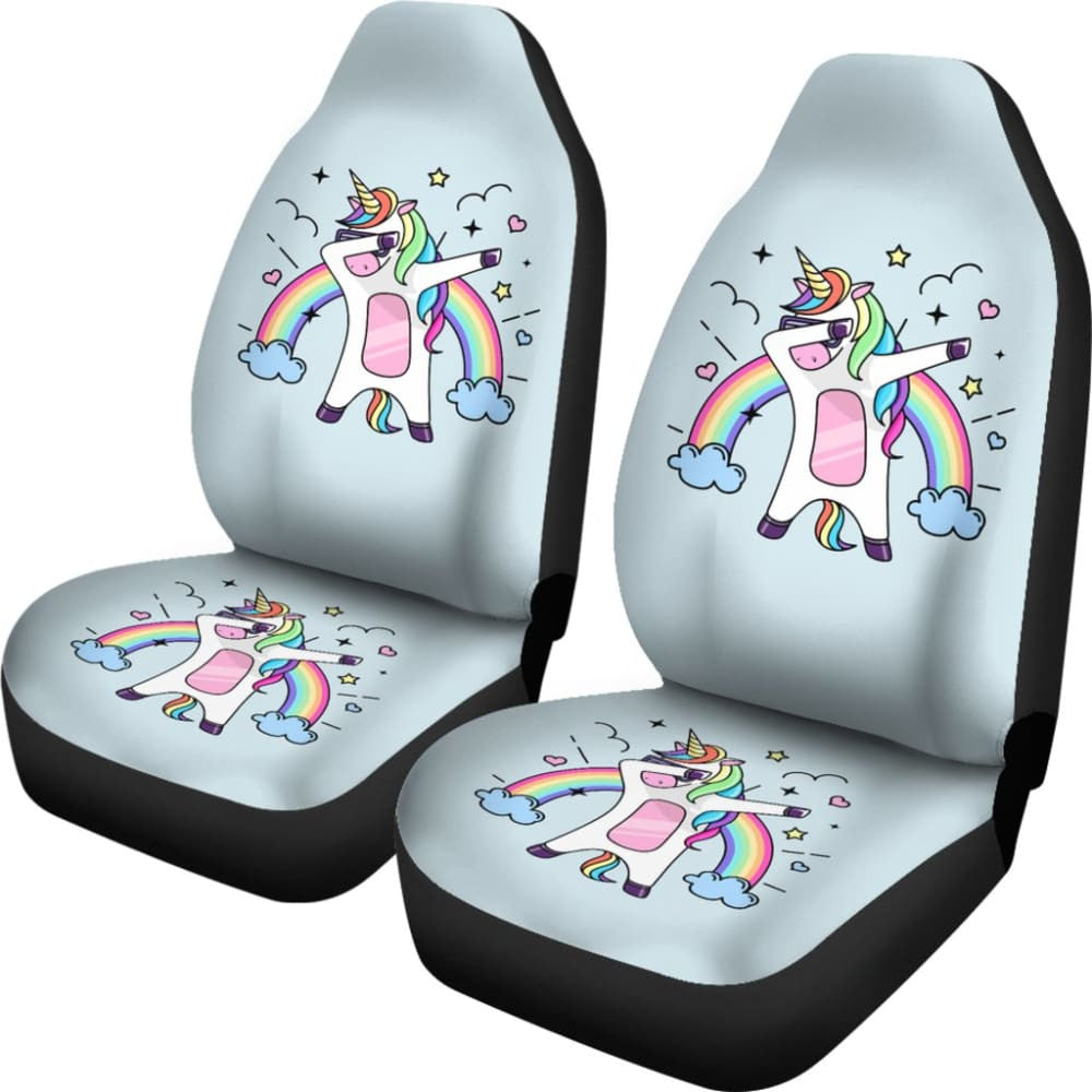 Pride LGBT Custom Funny Unicorn Love Car Seat Covers