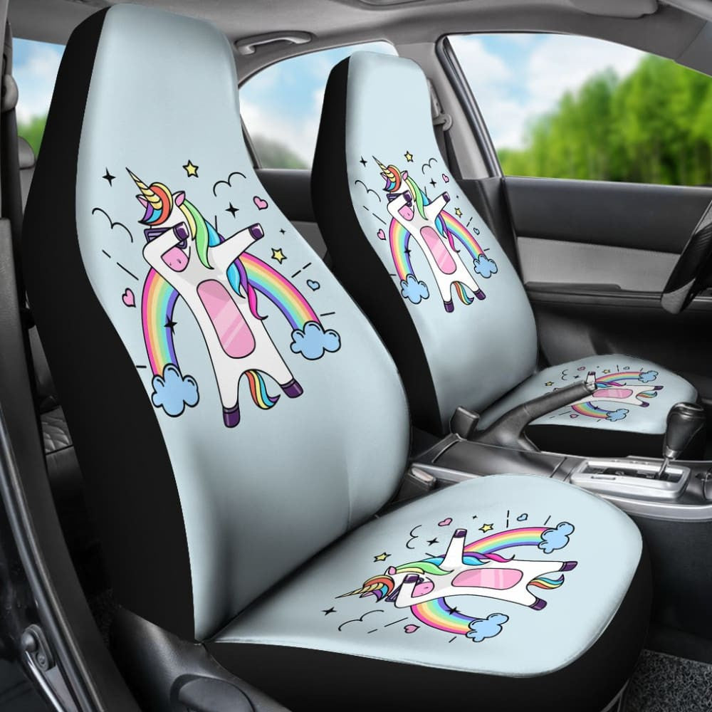 Pride LGBT Custom Funny Unicorn Love Car Seat Covers