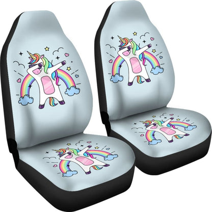 Pride LGBT Custom Funny Unicorn Love Car Seat Covers