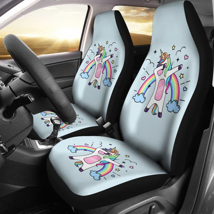 Pride LGBT Custom Funny Unicorn Love Car Seat Covers
