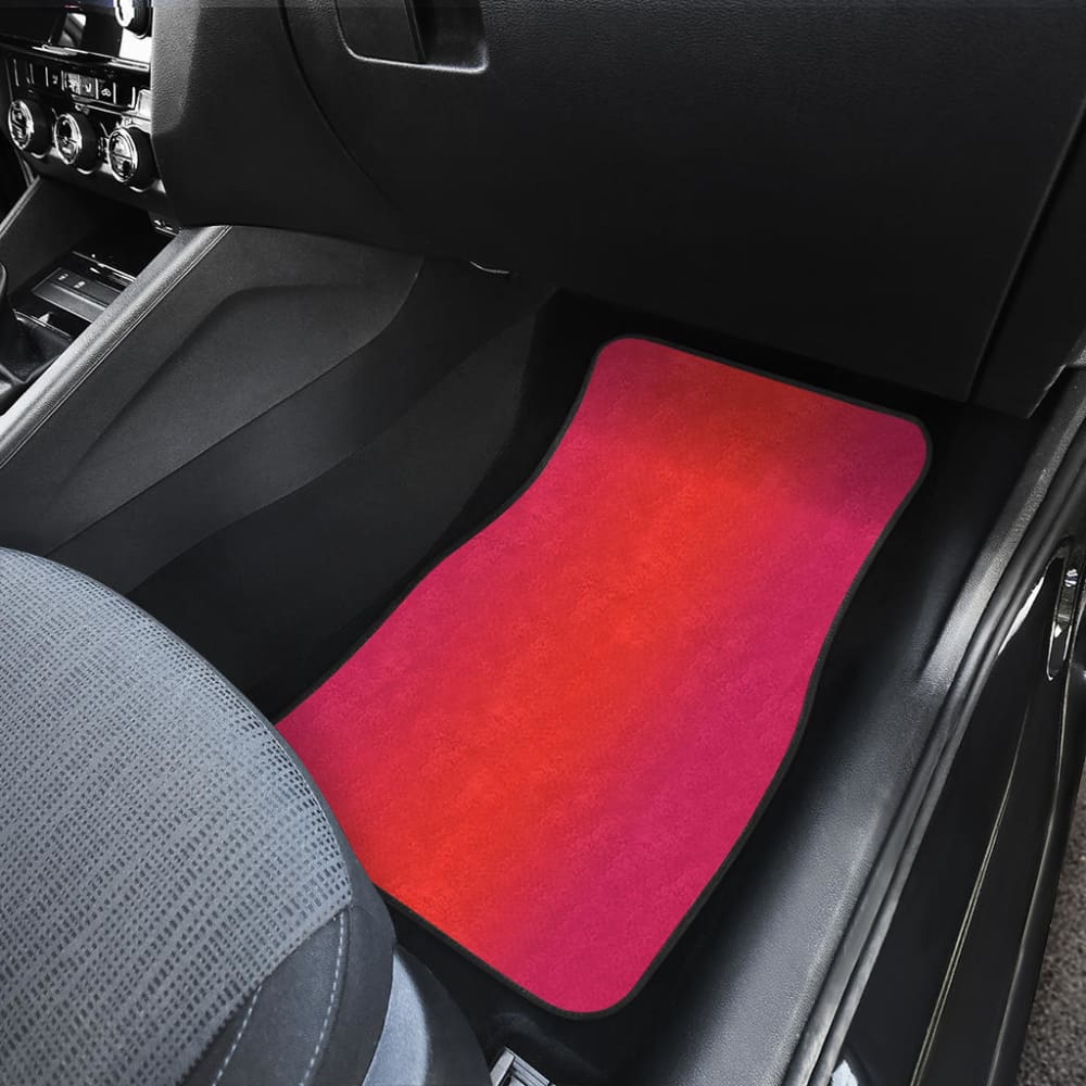 Ombre Sunset Front And Back Car Mats