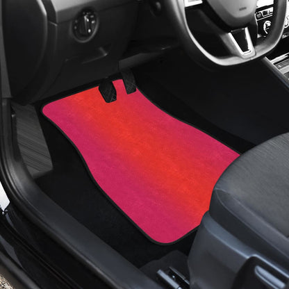 Ombre Sunset Front And Back Car Mats