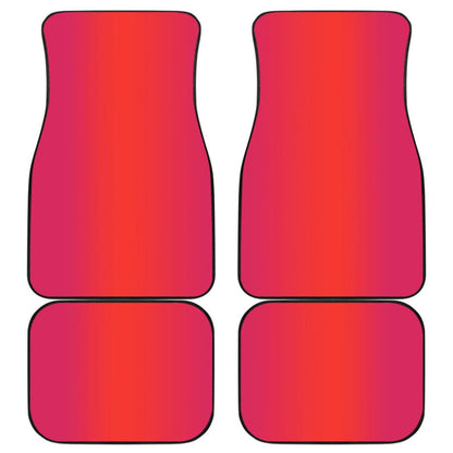 Ombre Sunset Front And Back Car Mats
