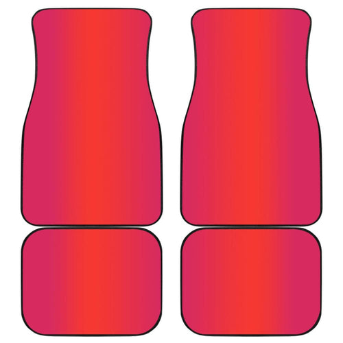 Ombre Sunset Front And Back Car Mats