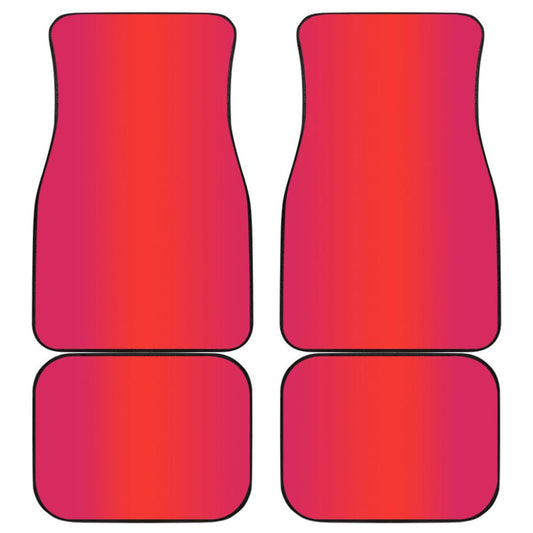 Ombre Sunset Front And Back Car Mats