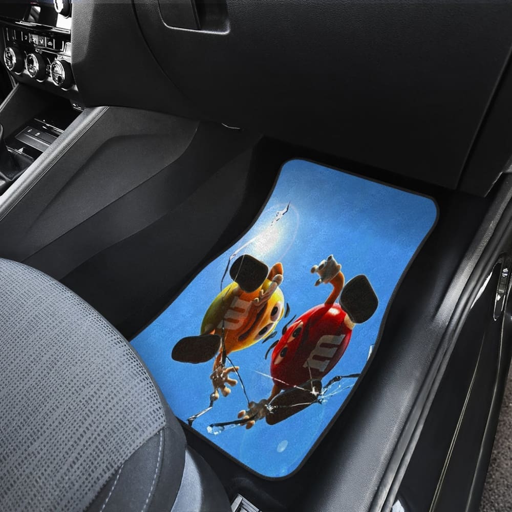 Over Broken Glass M&M Chocolate Car Mats