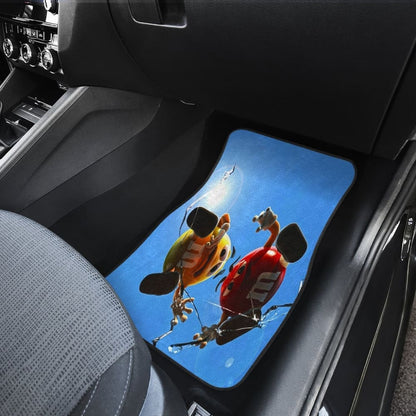 Over Broken Glass M&M Chocolate Car Mats