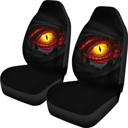 Yellow Dragon Eye Custom Car Accessories Car Seat Covers